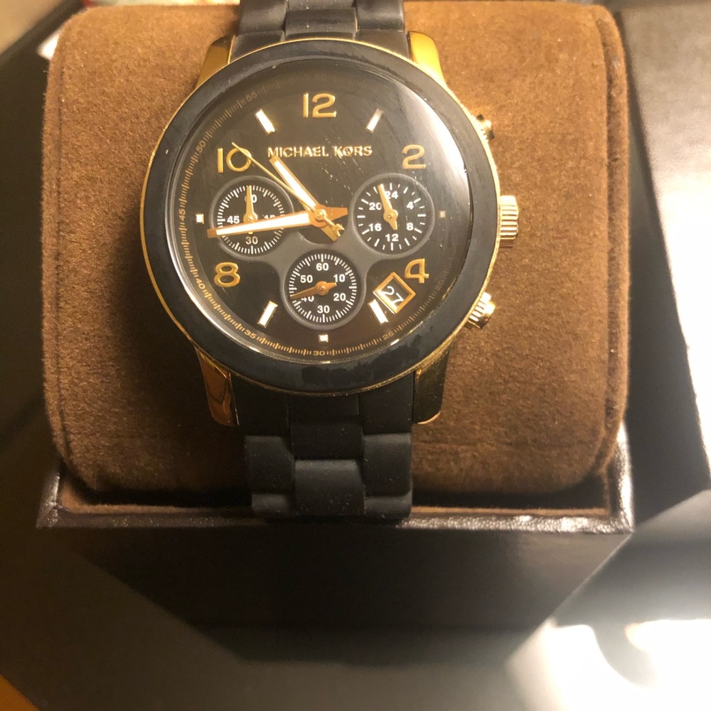 MK watch MK5191 Catwalk black and Gold